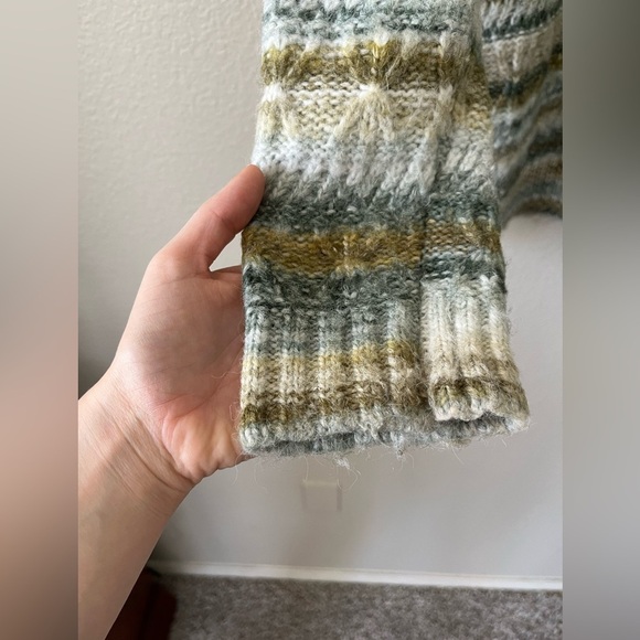 BDG Urban Outfitters Striped Textured Wool Blend Slouchy Sweater Women's Size S - Picture 5 of 12